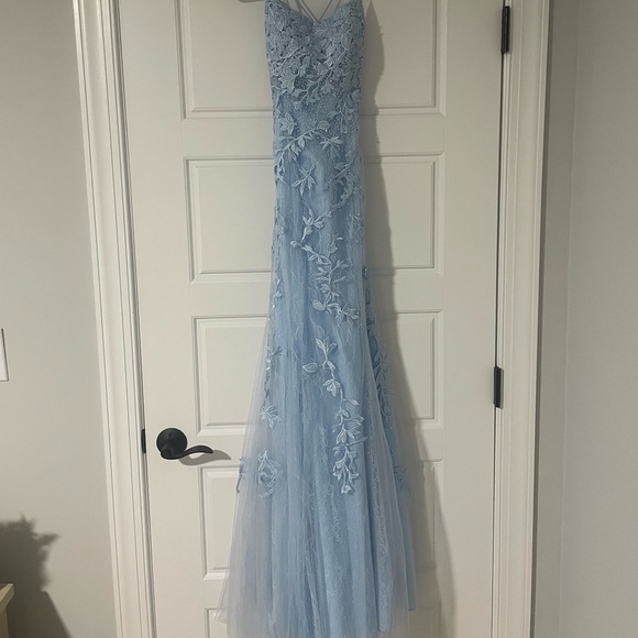 Light blue prom dress (right pictured) - Picture 2 of 7